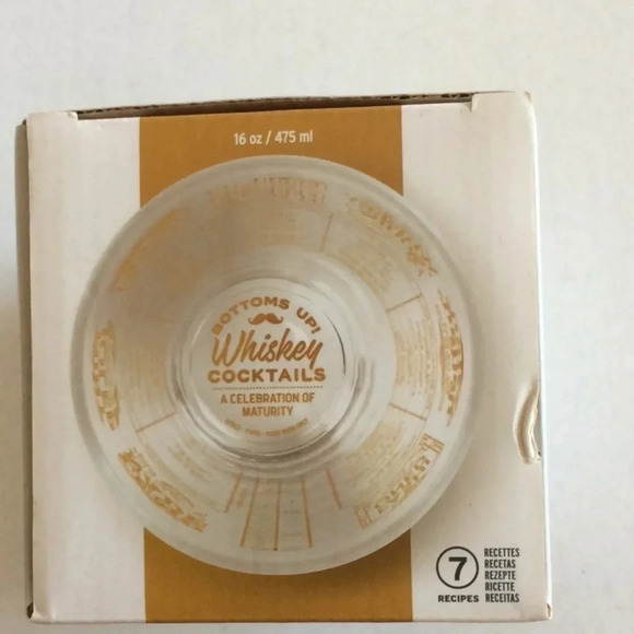 NIB Genuine Fred Good Measure Whiskey Recipe Glass - Picture 6 of 7